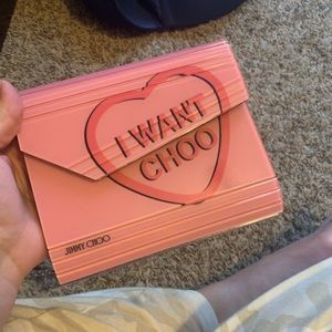 Jimmy Choo “I WANT CHOO” Acrylic Pink Bag